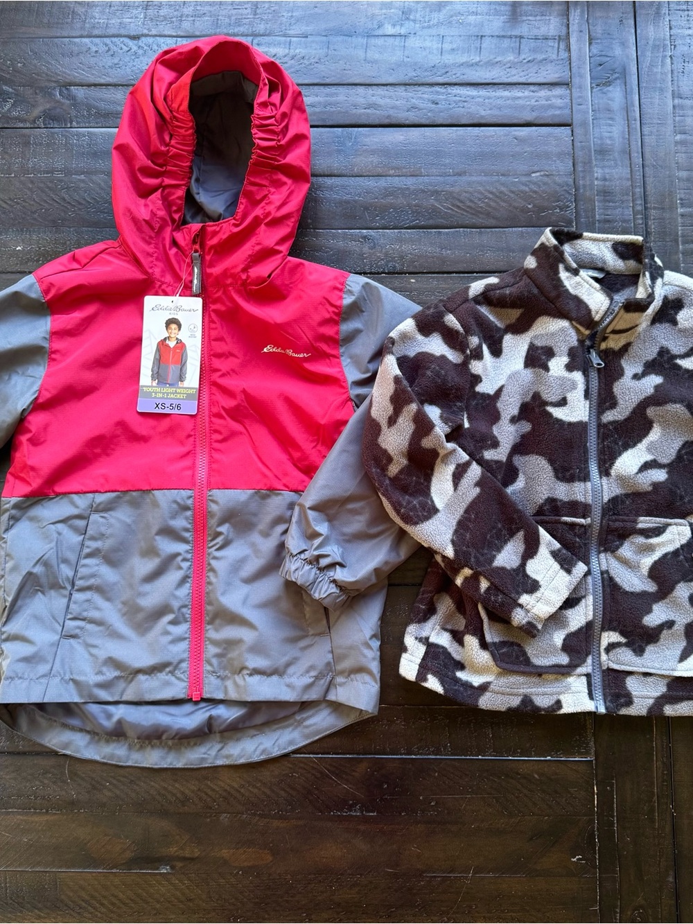NEW Eddie Bauer Youth 3-in-1 Jacket Size 5/6